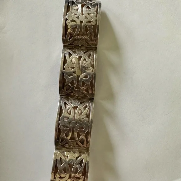 GAN MEXICO STERLING SILVER LINK BRACELET - Picture 2 of 6